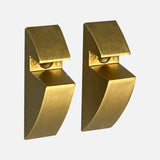 Glass Shelf Clips Rustic Gold 8mm (Pair)