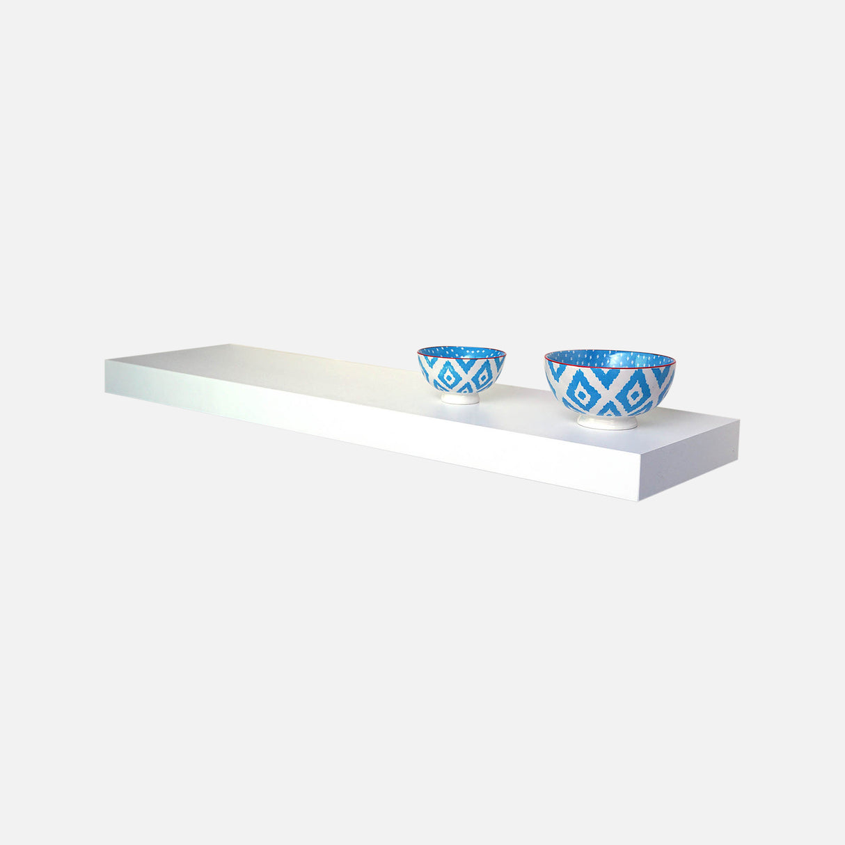 European Made Floating Shelf White 900x250x50mm