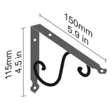 Ornamental Bracket Wrought Iron 155x115mm