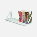 Tri Bookend Bracket White