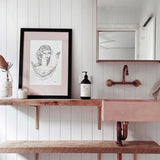 Strong Shelf Bracket Copper 240x190mm
