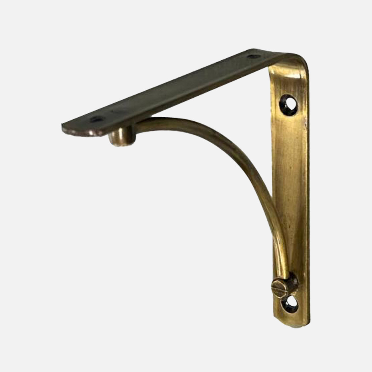 Arch Brackets Burnished Brass 150x150mm (Pair)