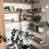 Rustic Ash Floating Shelf 1200x250x50mm