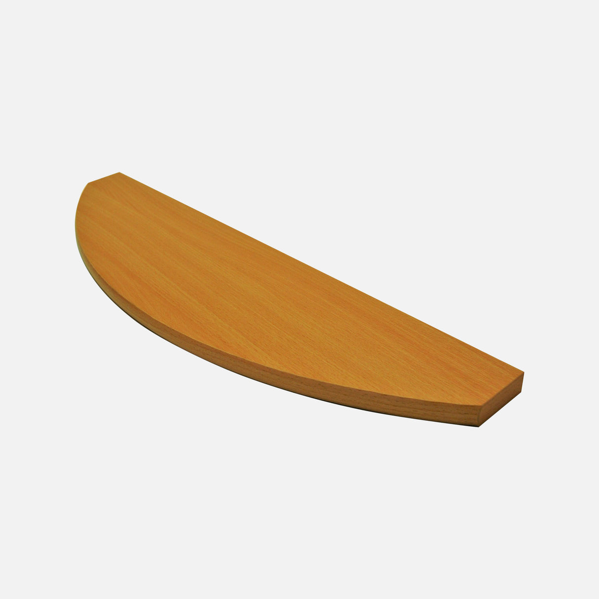 European Made Bow Fronted Shelf Beech 600x150x18mm