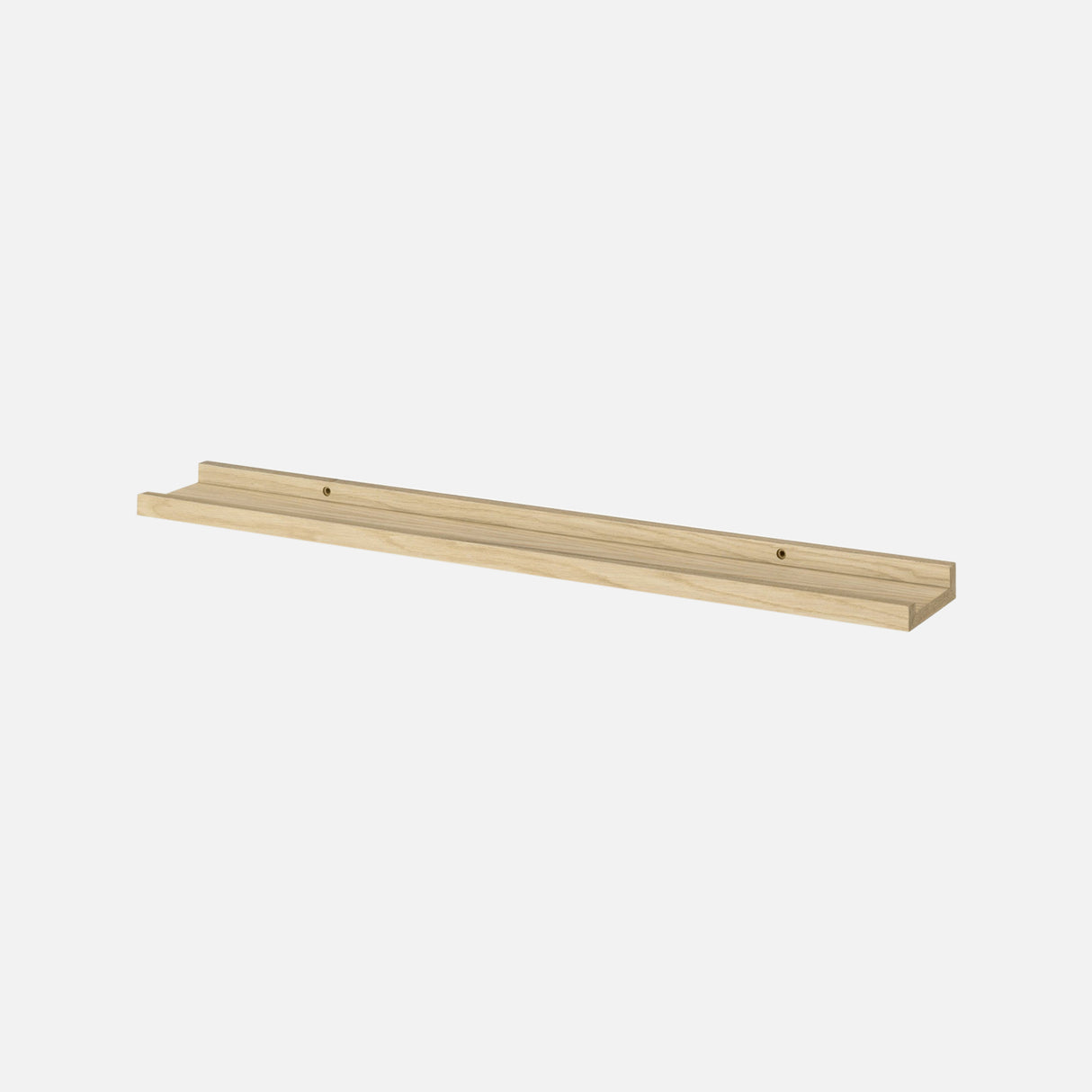 Ledge Shelf Real Oak Wood Veneer 80x10cm