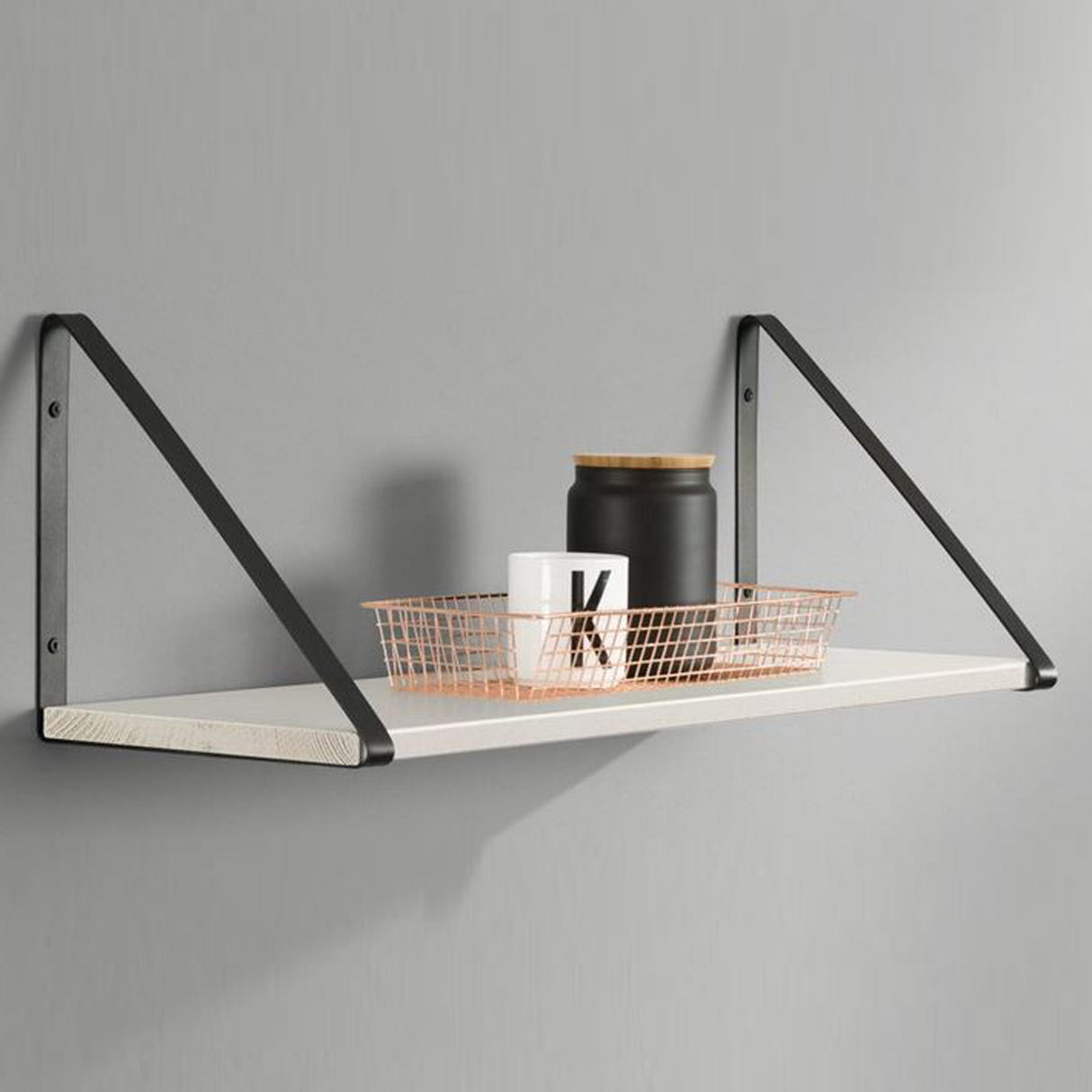 Bermuda & Vintage Effect White Pine Shelf Kit 600x250x18mm