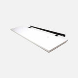 Beveled Edge Floating Shelf Matte White 600x200x32mm