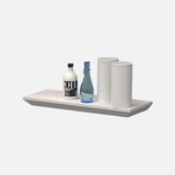 Beveled Edge Floating Shelf Matte White 4 Sizes (Quad Deal)