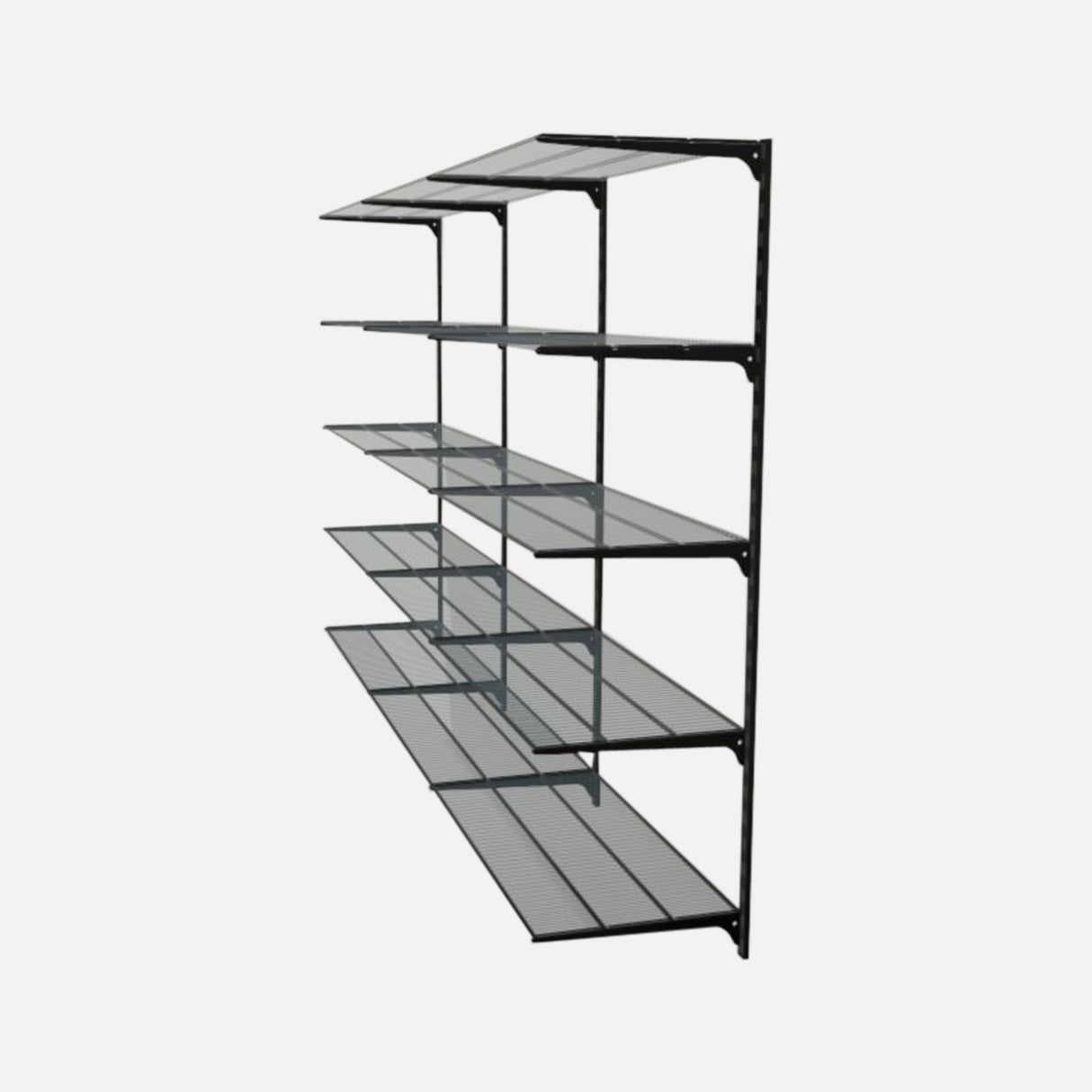Gridboard Black Wire 15 Shelf Kit 2400x410x1500mm