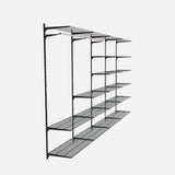 Gridboard Matte Black Wire 19 Shelf Kit 3200x410x2000mm