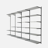 Gridboard Matte Black Wire 19 Shelf Kit 3200x410x2000mm