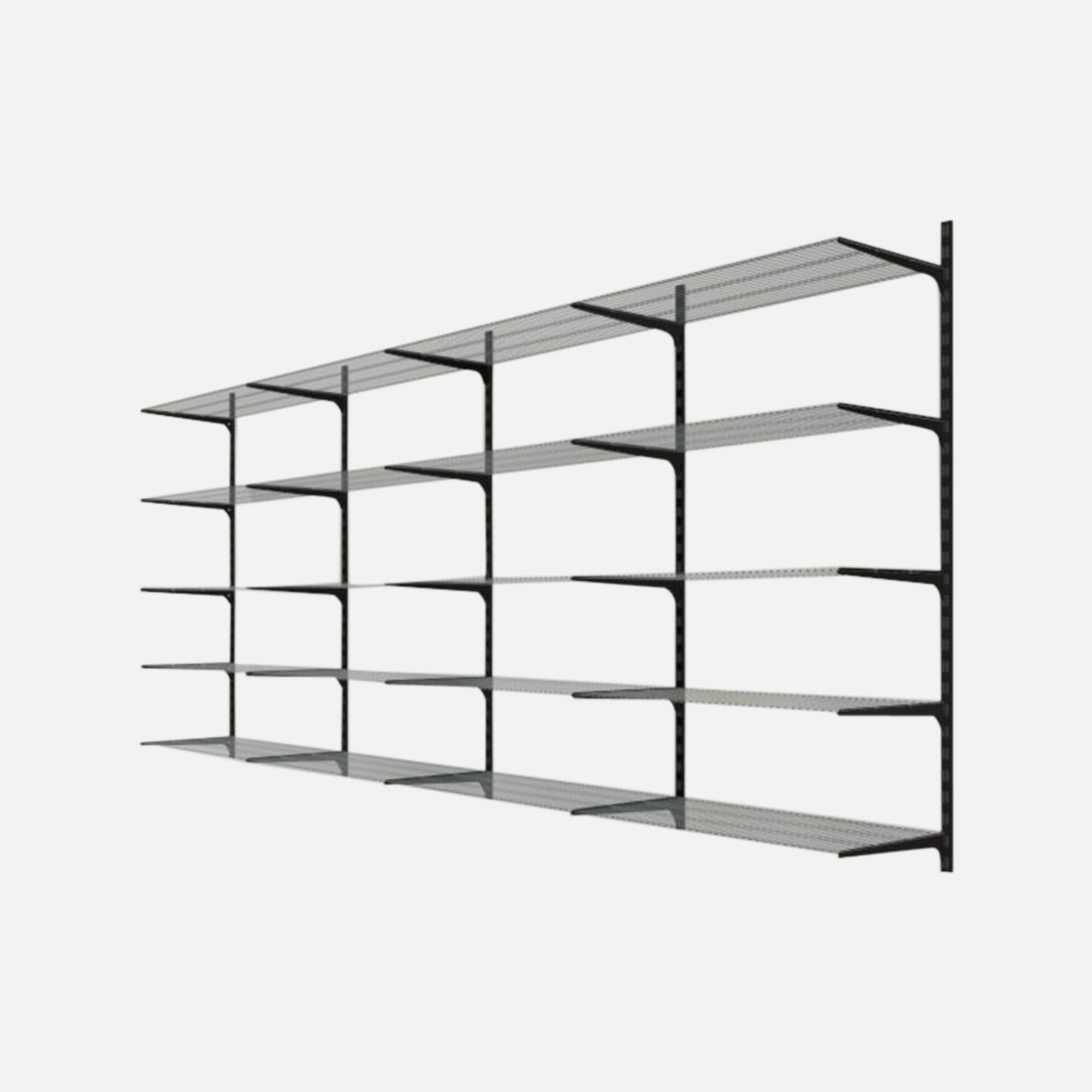 Gridboard Black Wire 20 Shelf Kit 3200x410x1500mm