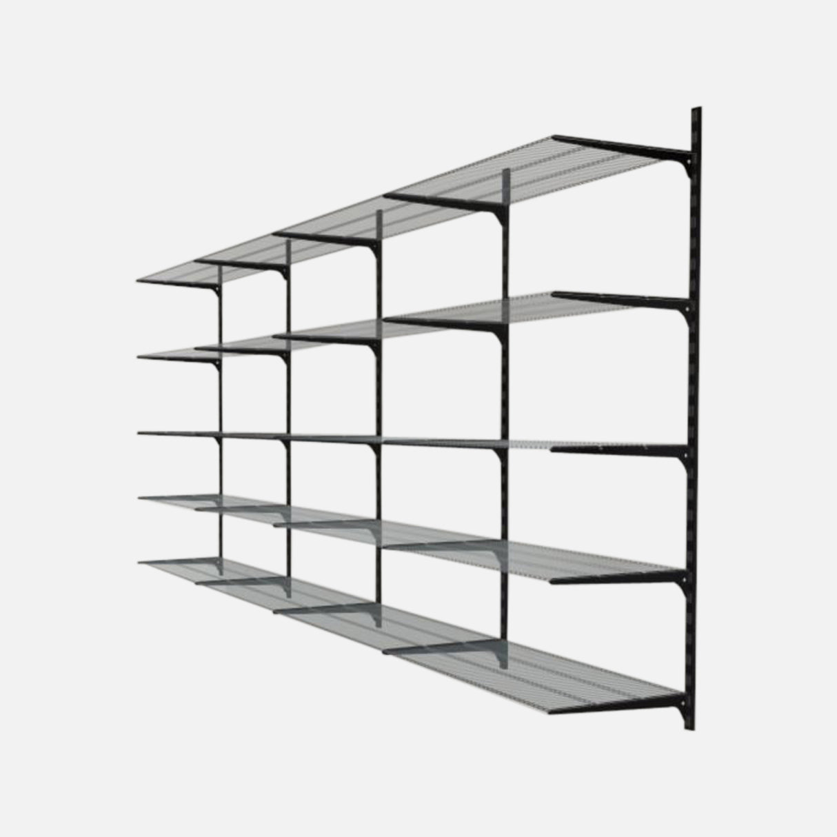 Gridboard Black Wire 20 Shelf Kit 3200x410x1500mm