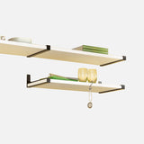 European Made Belt Shelf Kit Black 800x300x25mm