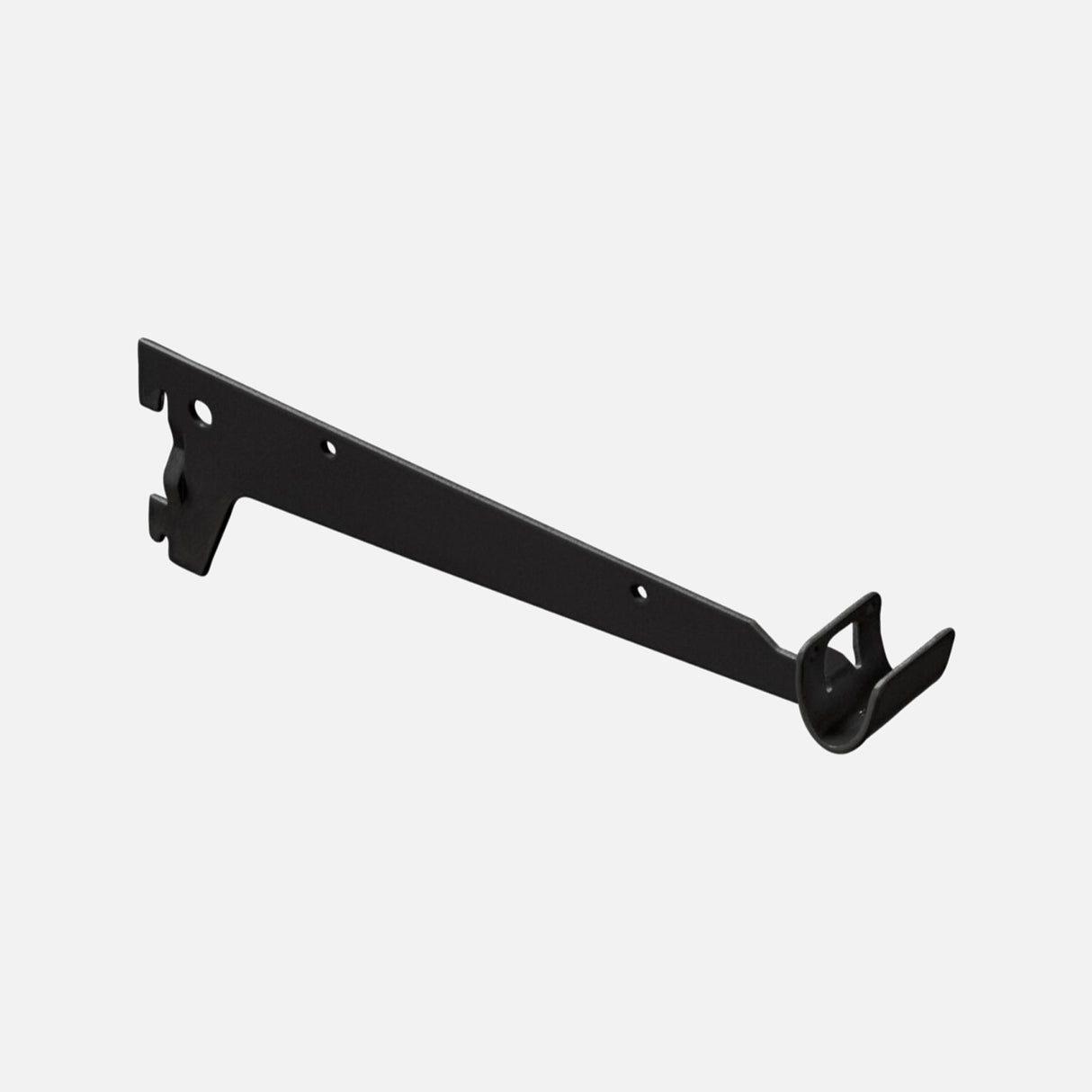 Clothes Rail 50mm Pitch Bracket Black 330mm