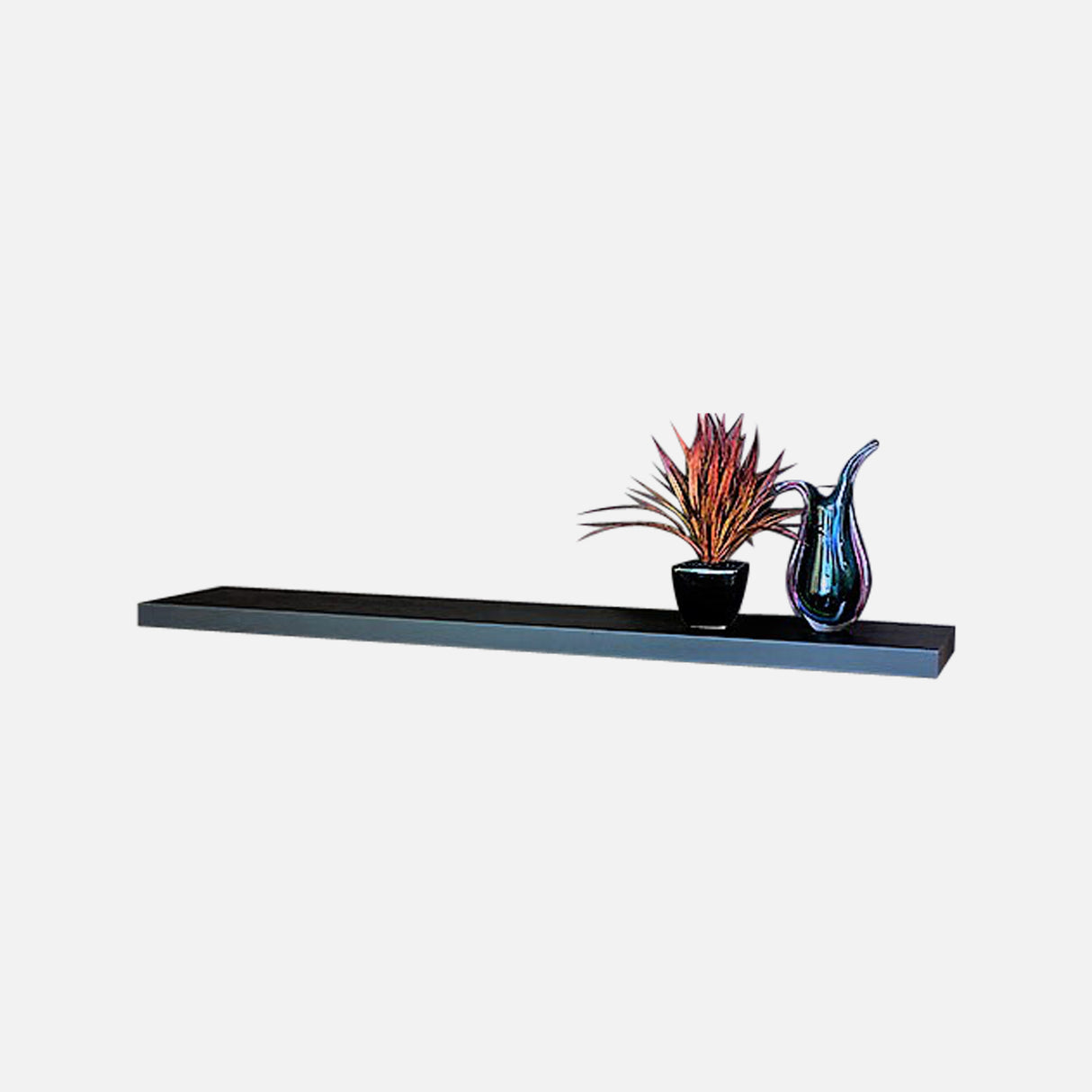 Floating Shelf Matte Black 1000x250x38mm