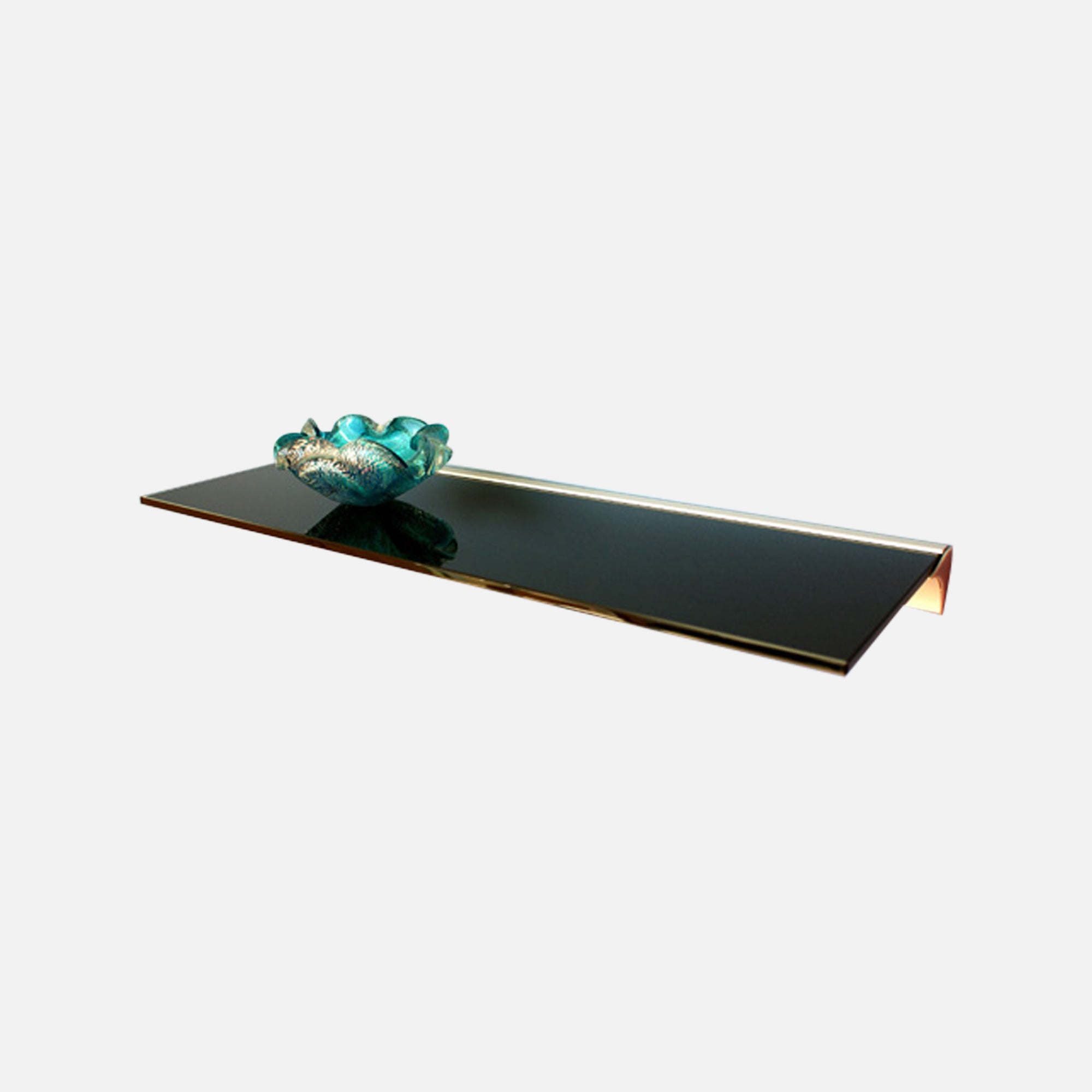 Black Glass Shelf 800x200x8mm | Shelving Shop