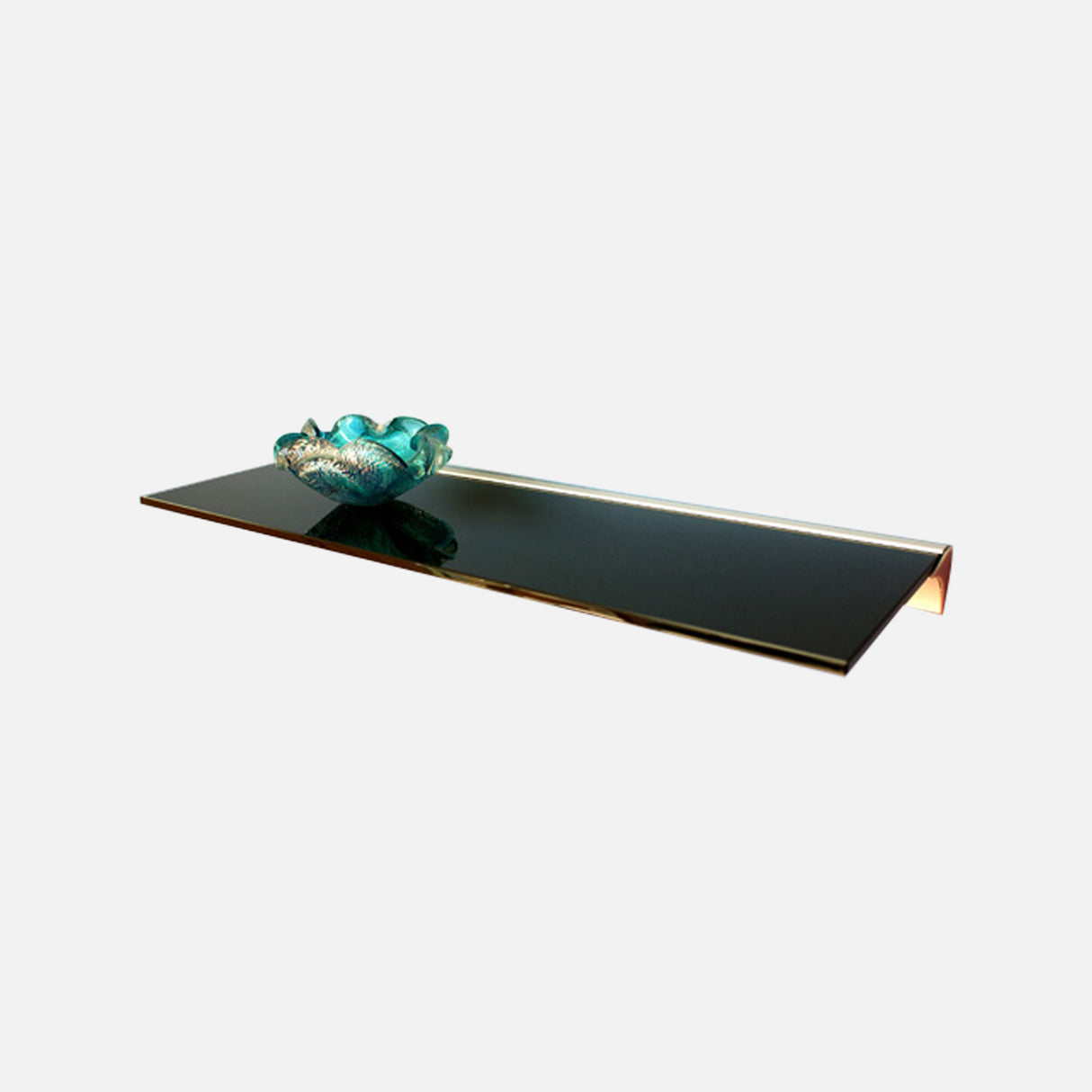 Black Glass Shelf 800x200x8mm