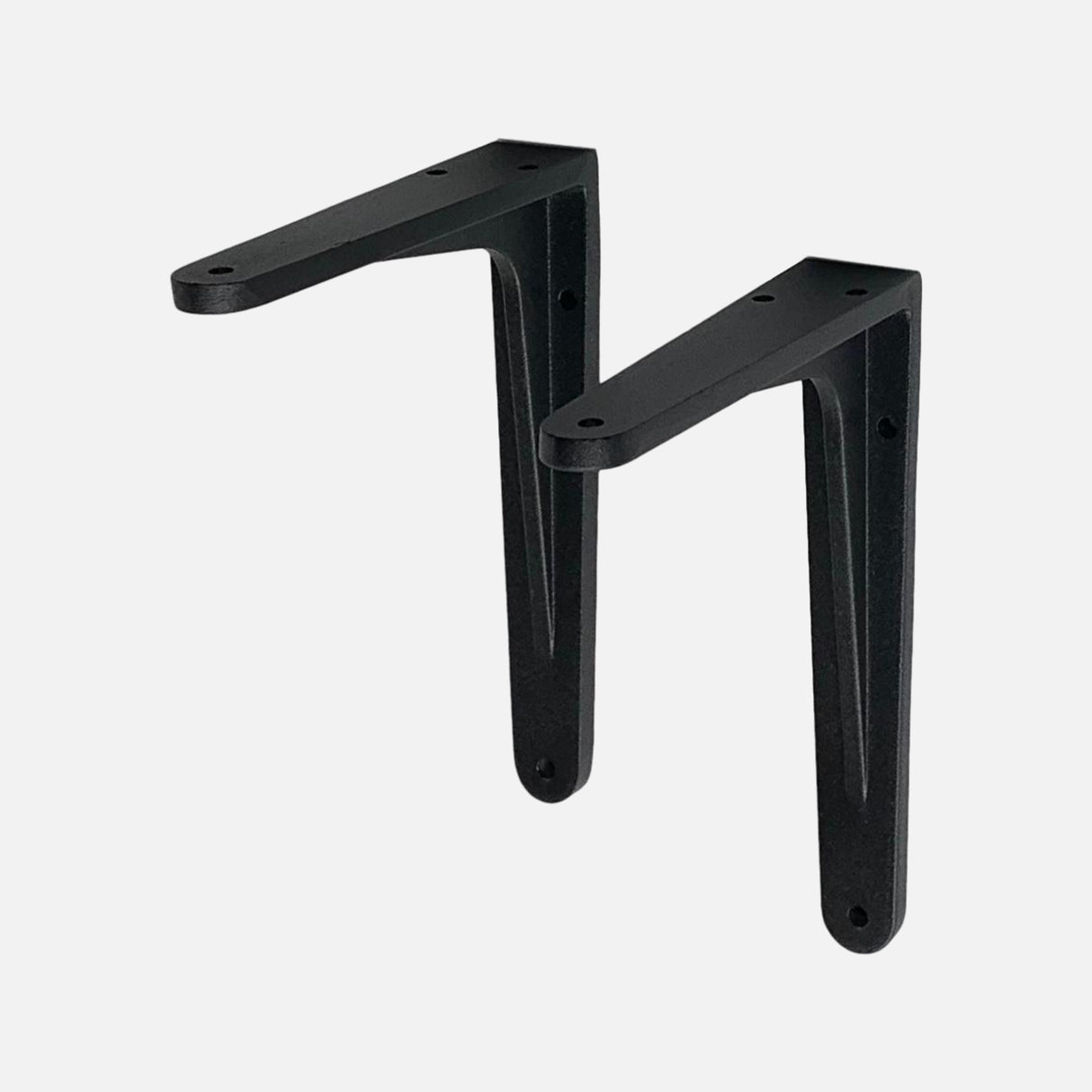 Strong Shelf Bracket Matte Black 140x115mm (Pair)