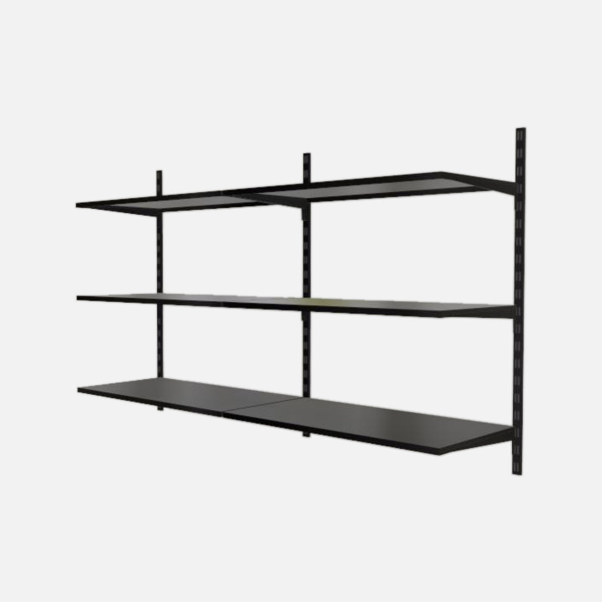 6 Steel Shelf Kit Matte Black 1000x1600x250mm