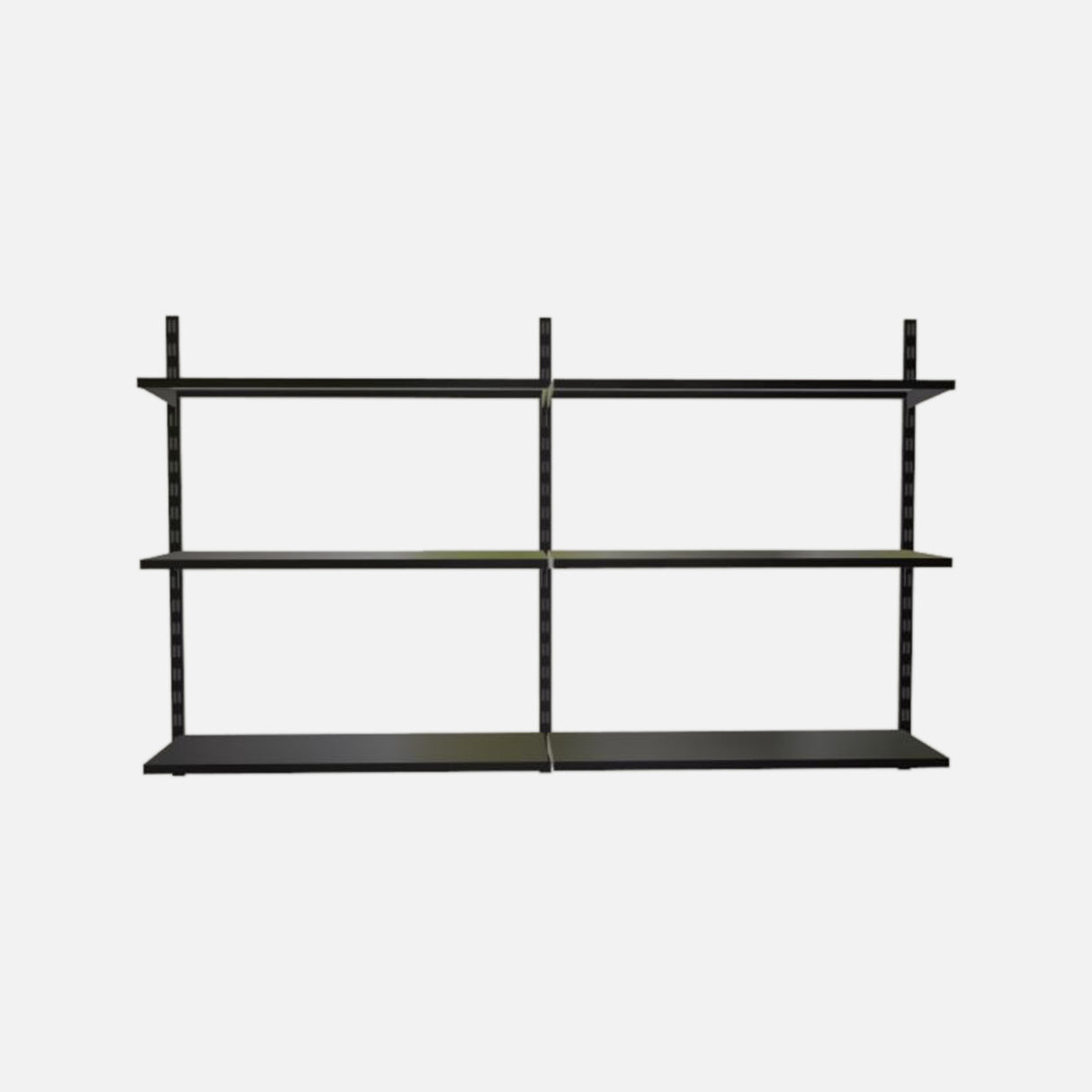 Steel Shelves Matte Black 800x300mm (Pair)