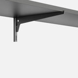 Single Slot 50mm Pitch Upright Matte Black 145mm
