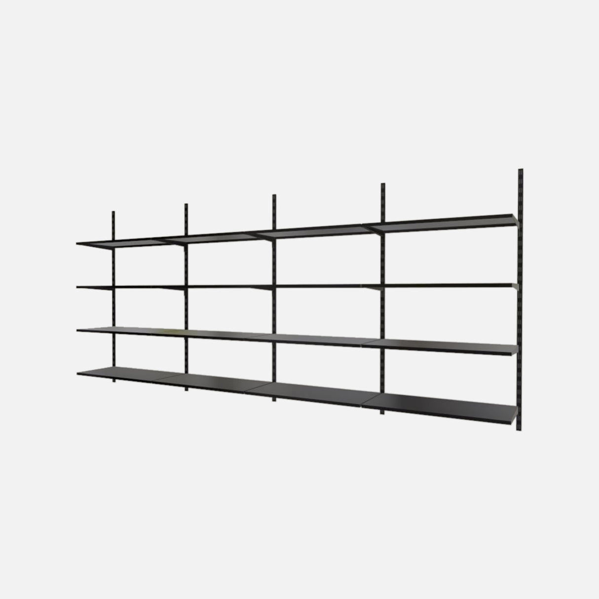 16 Steel Shelf Kit Matte Black 1500x3200x420mm
