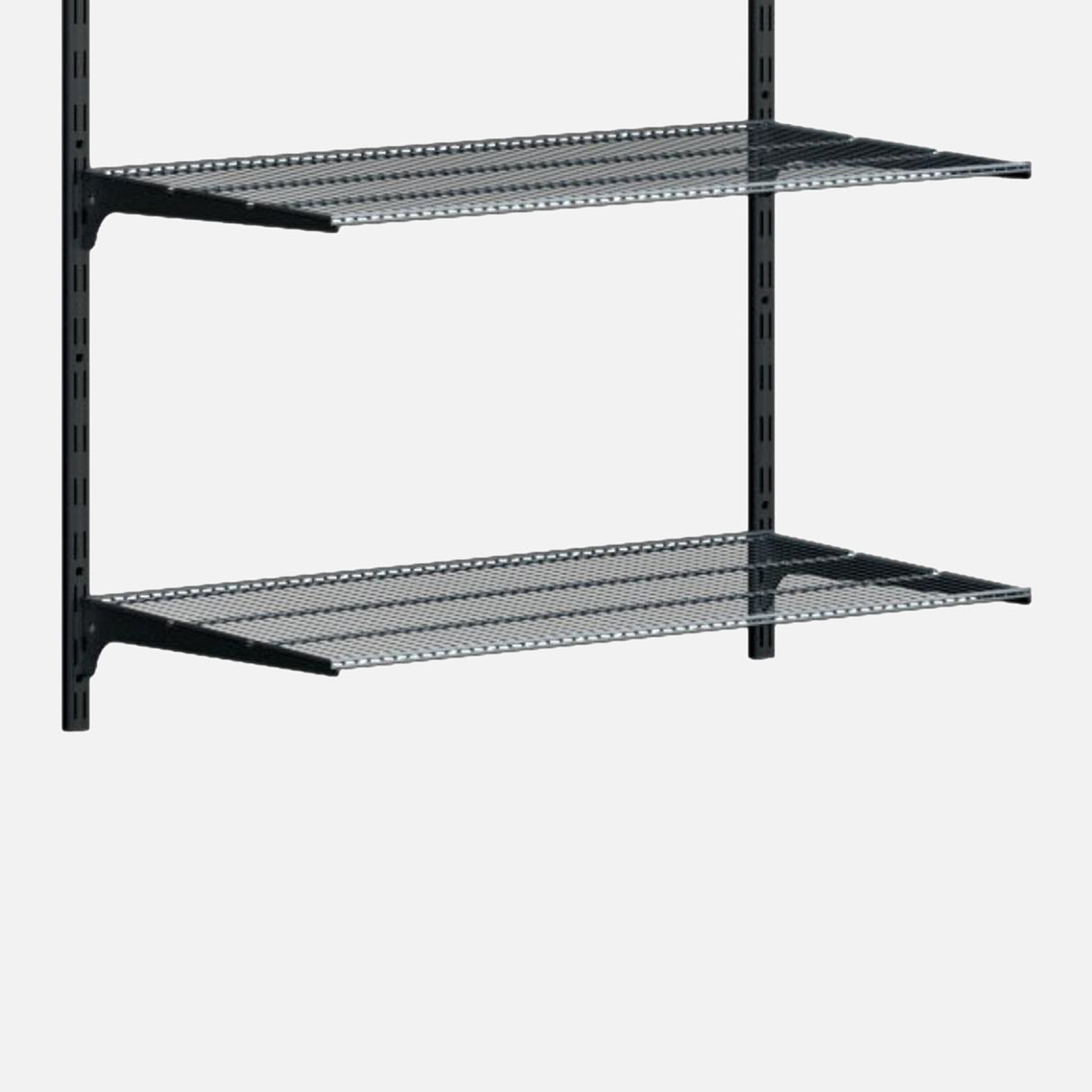 Ventilated Shelves And Brackets Kit Black 800x400mm