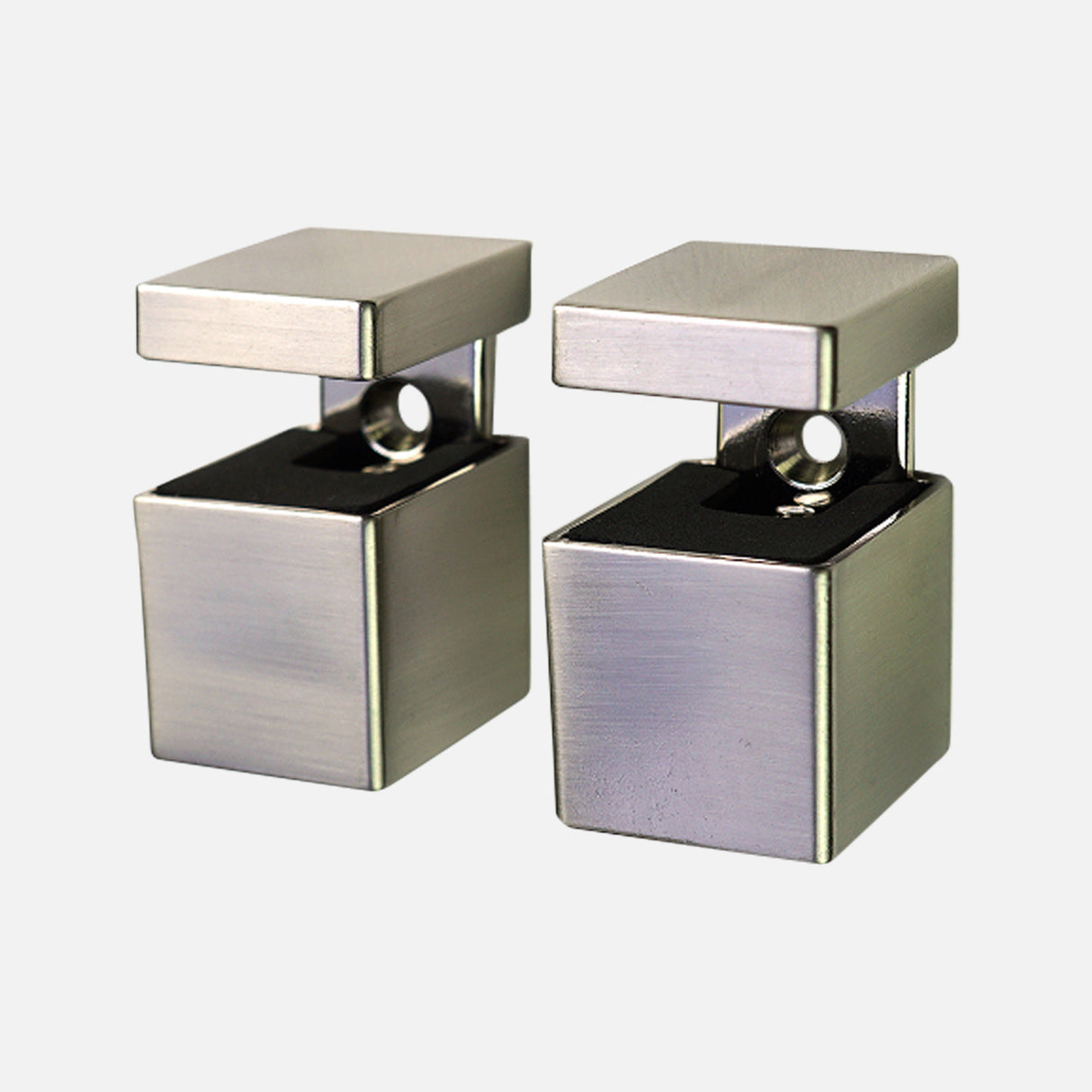 Bloc Cube Clip Stainless (Pair)