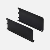 Book End Shelf Brackets Matte Black 250x128mm (Pair)