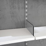 Book End Shelf Brackets Matte Black 250x128mm (Pair)