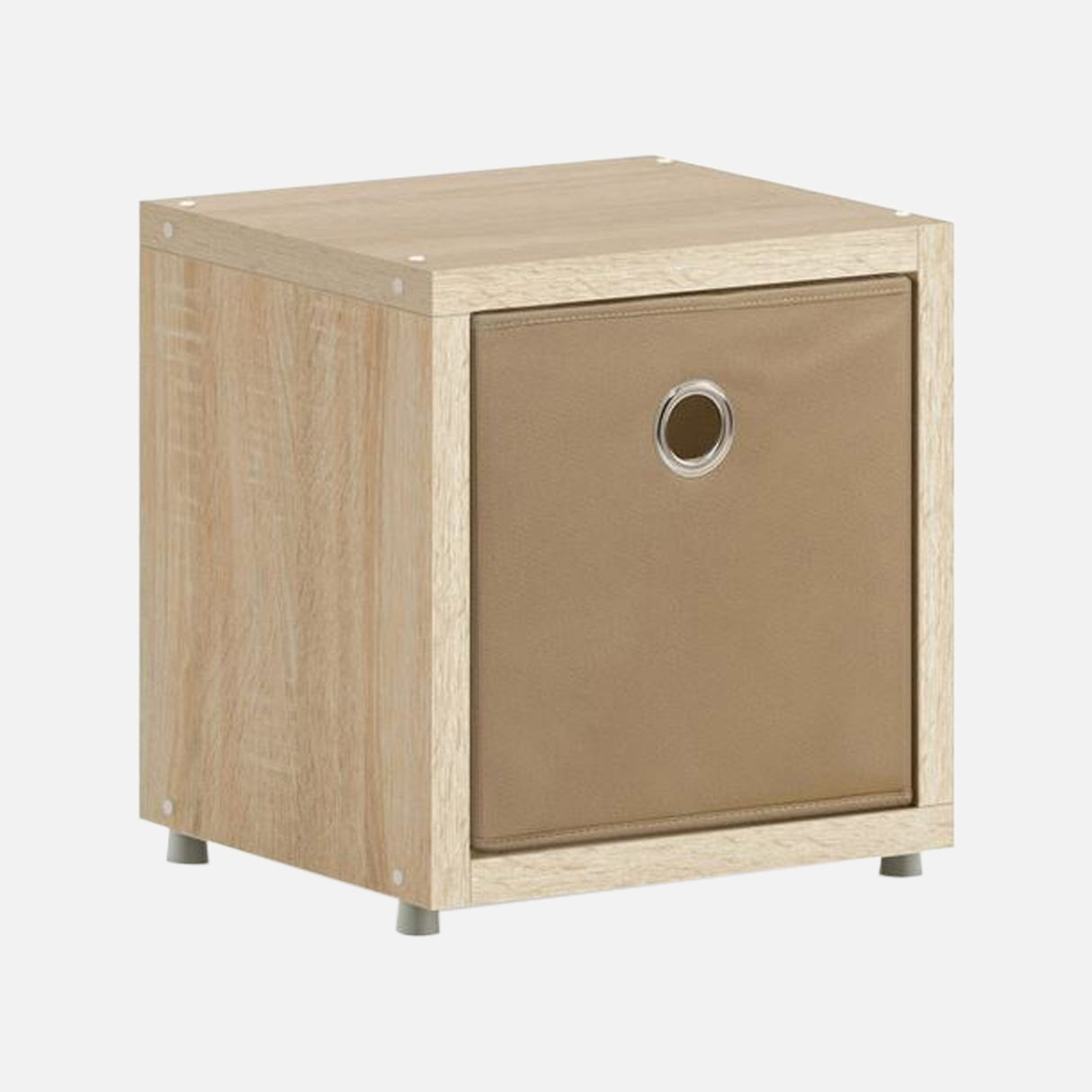 European Made Oak Cube & Brown Softbox