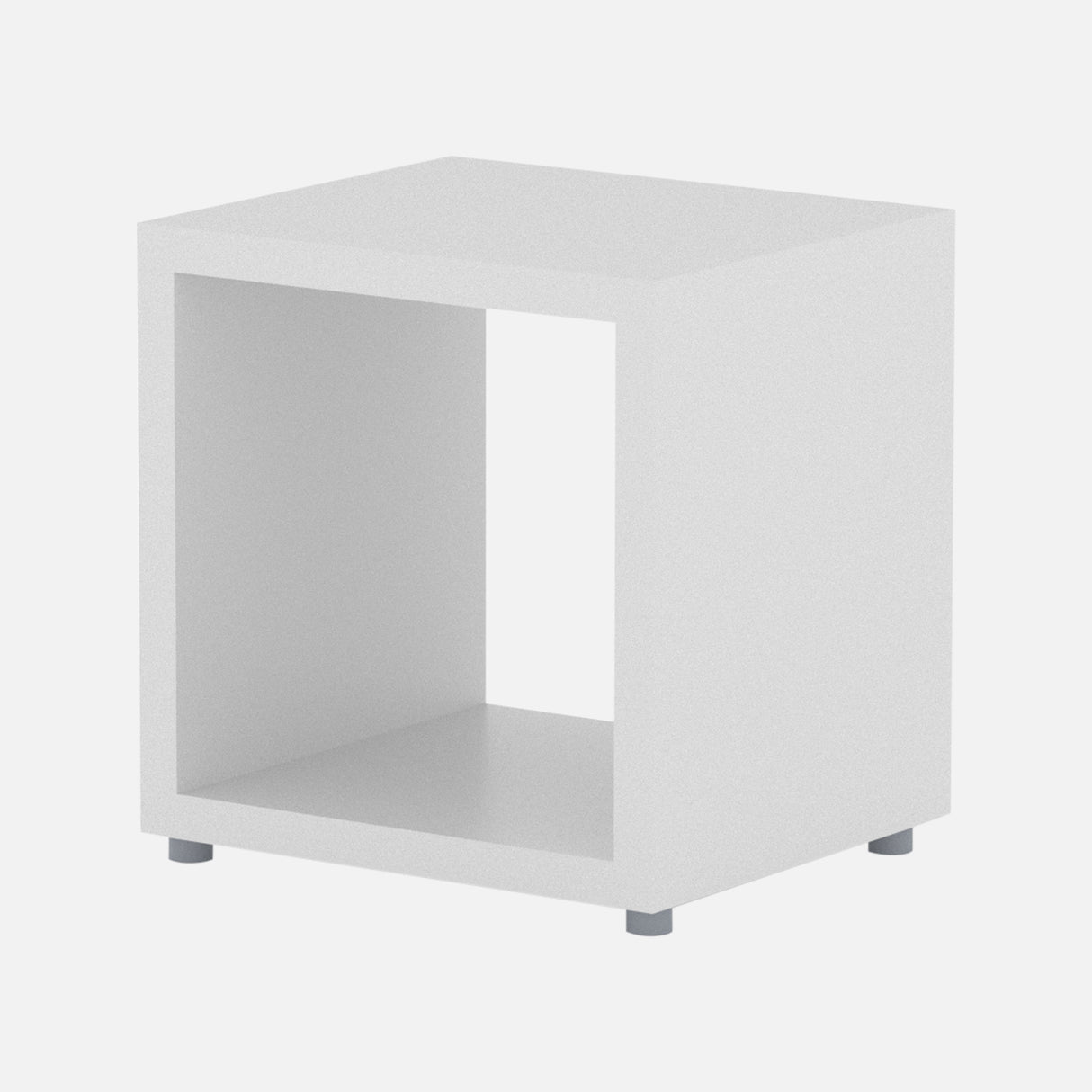 European Made Boon Single Cube 1x1 White