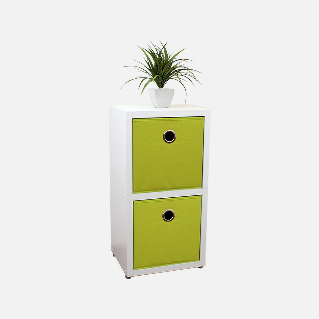 European Made Boon 1x2 White & Softboxes (Green)
