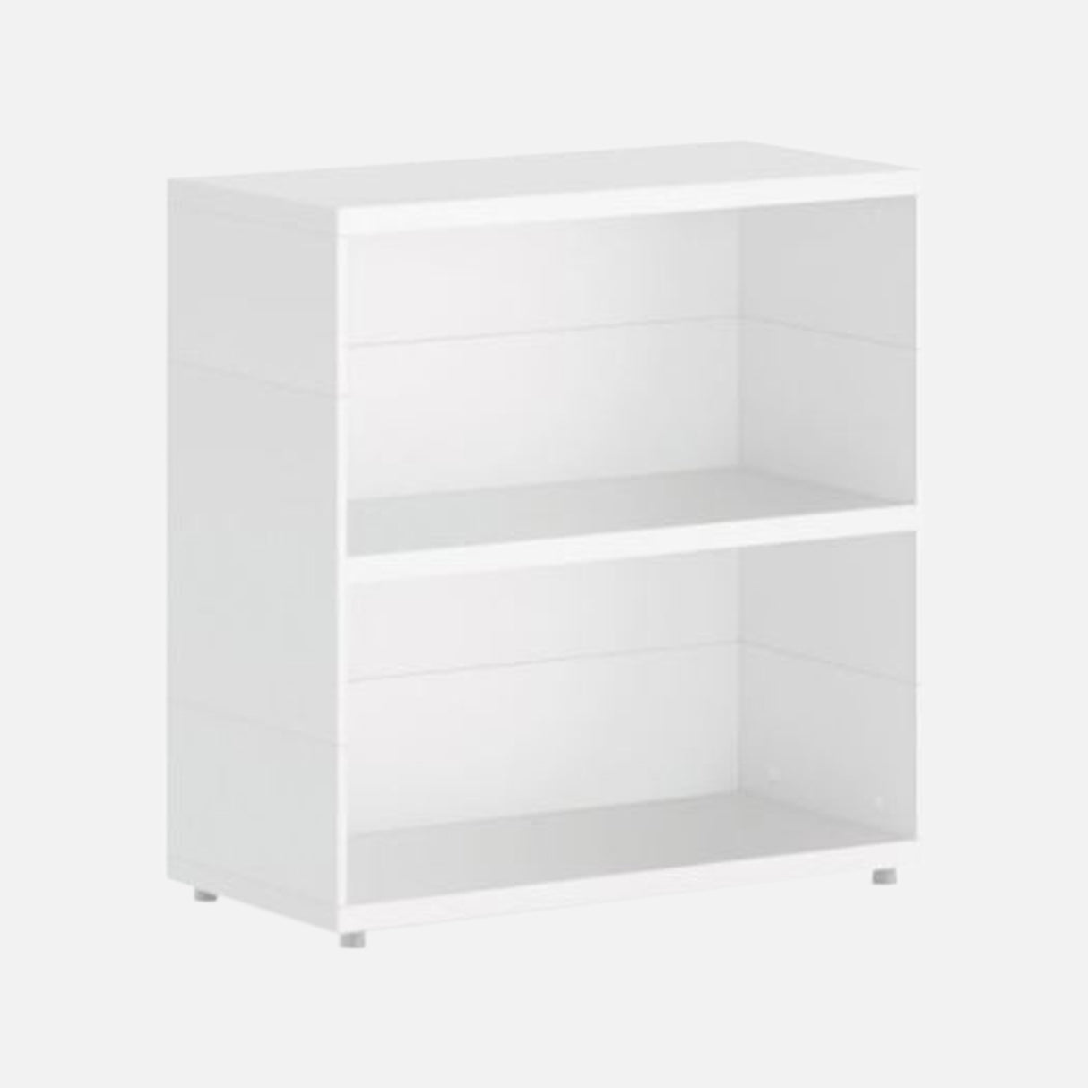 European Made Case Bookcase 1x2 Maxi White