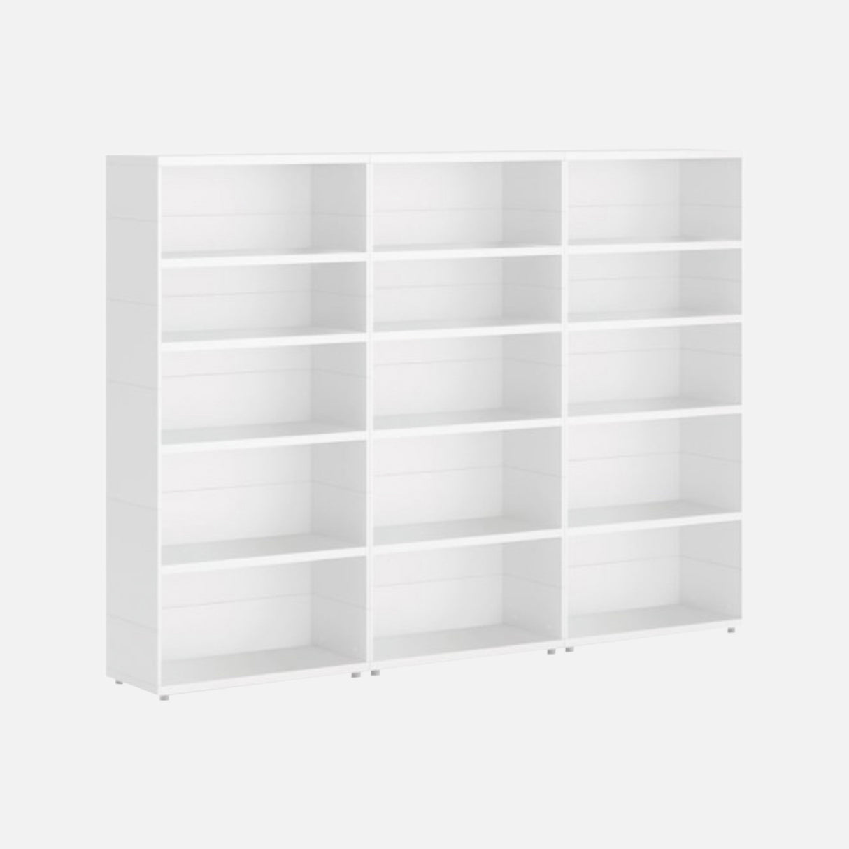 European Made Case Bookcase 3x5 Mixed White