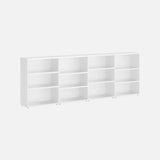 European Made Case Bookcase 4x3 Mix White