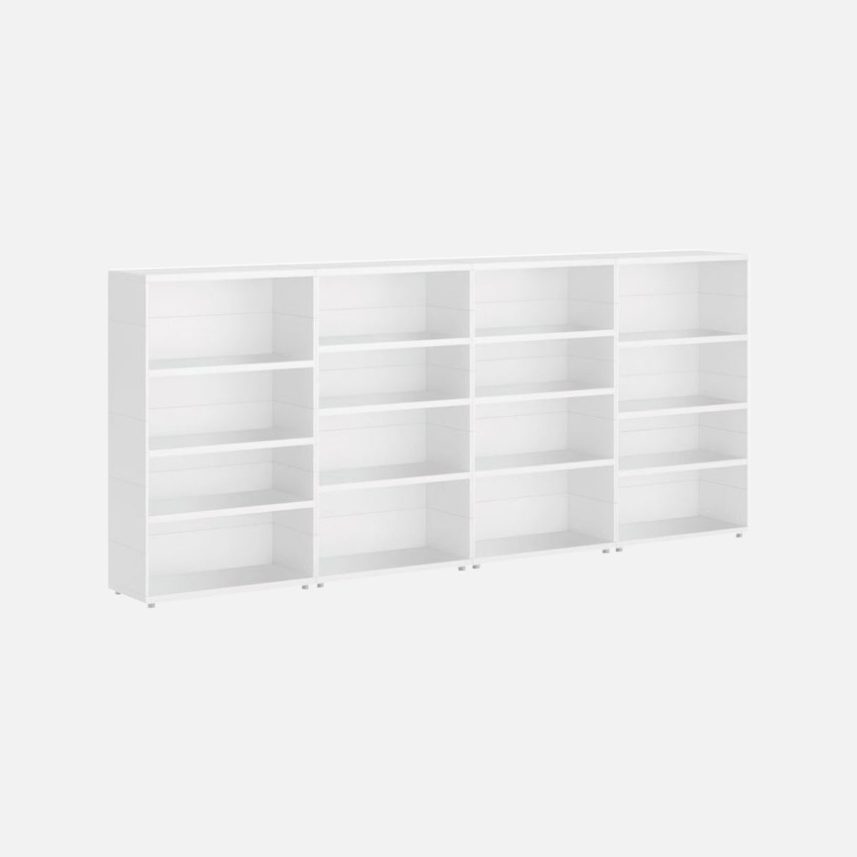 European Made Case Bookcase 4x4 Mix White