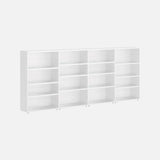 European Made Case Bookcase 4x4 Mix White