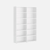 European Made Case Bookcase 2x6 Maxi White