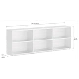 European Made Case Bookcase 3x2 Maxi White