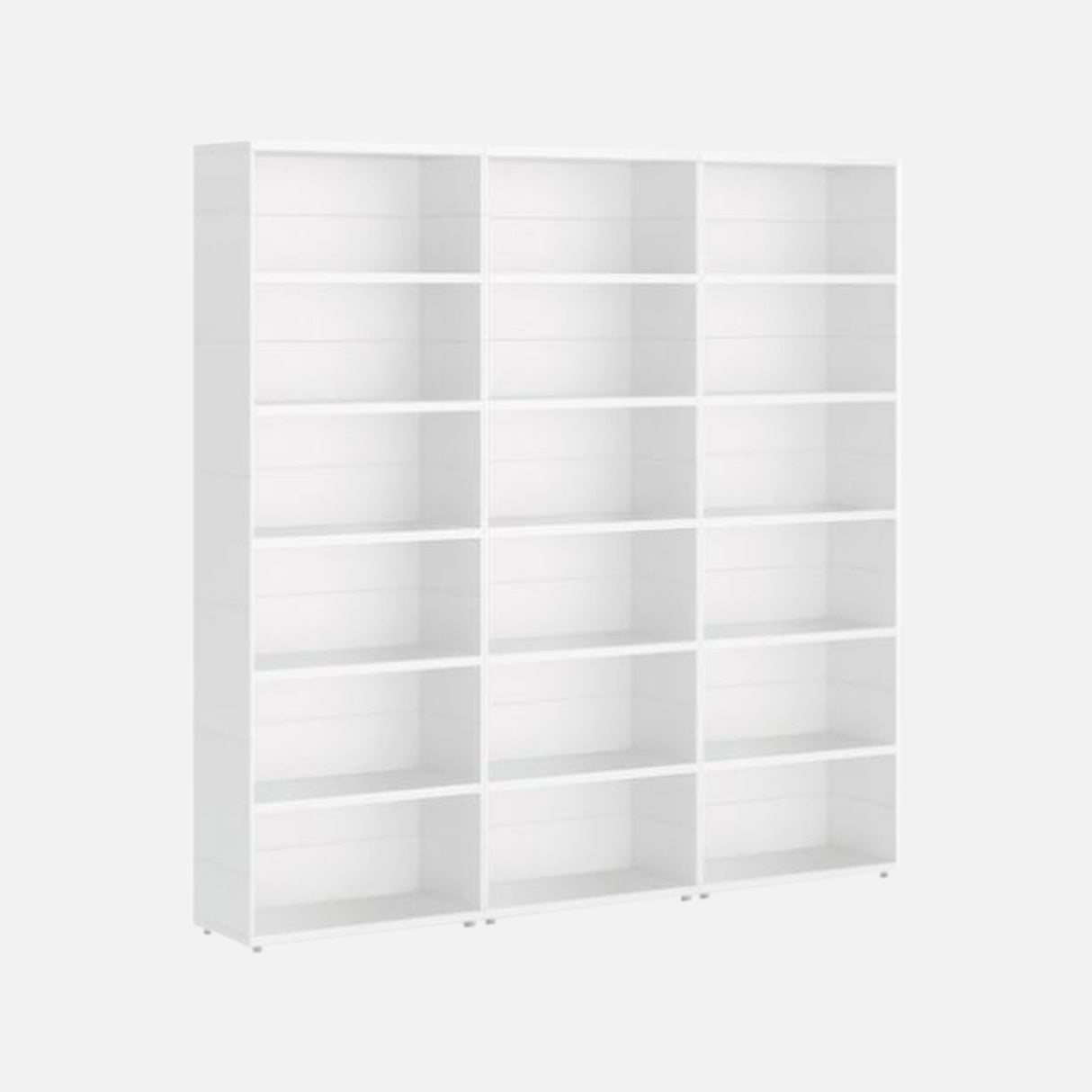 European Made Case Bookcase 3x6 Maxi White