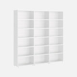 European Made Case Bookcase 3x6 Maxi White