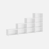 European Made Case Bookcase 4 Step Maxi White