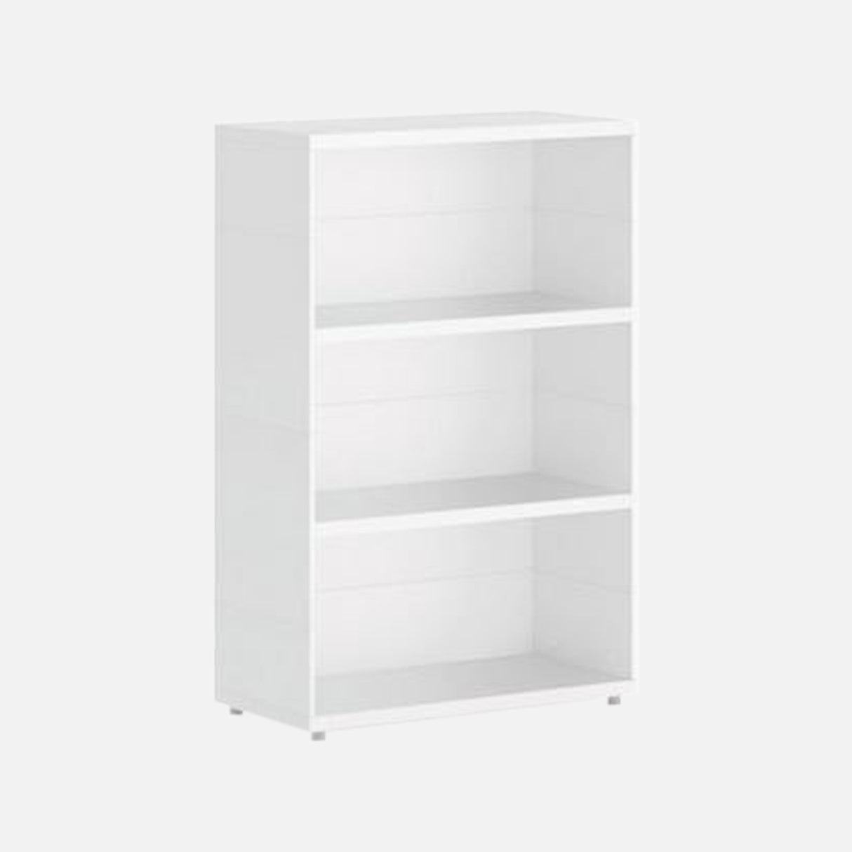 European Made Case Bookcase 1x3 Maxi White