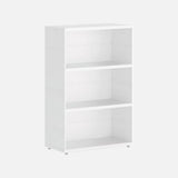 European Made Case Bookcase 1x3 Maxi White