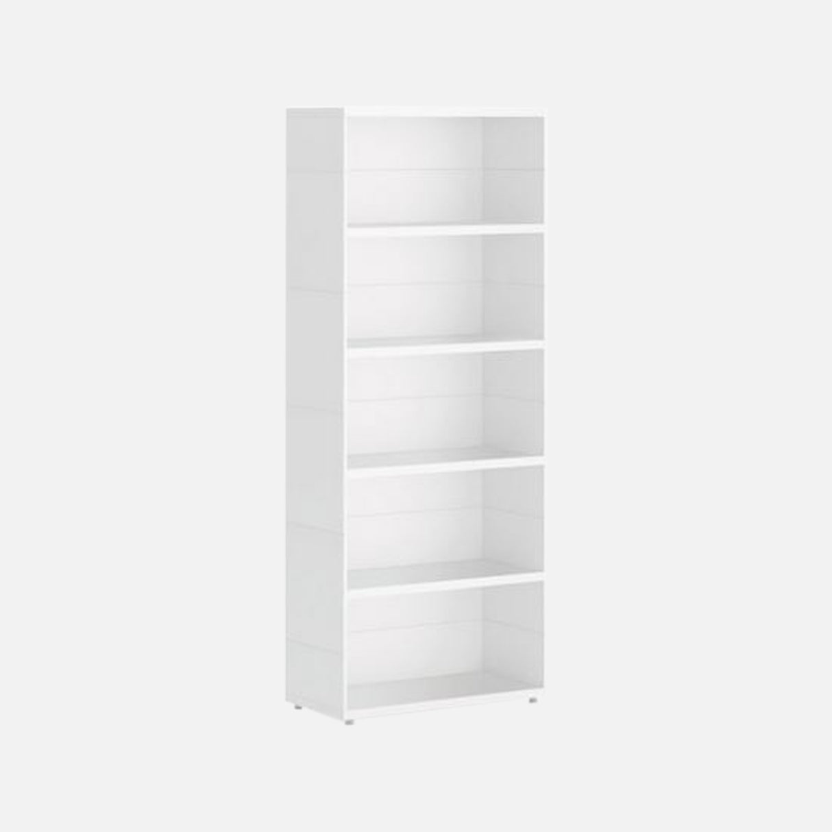 European Made Case Bookcase 1x5 Maxi White
