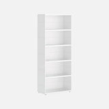 European Made Case Bookcase 1x5 Maxi White