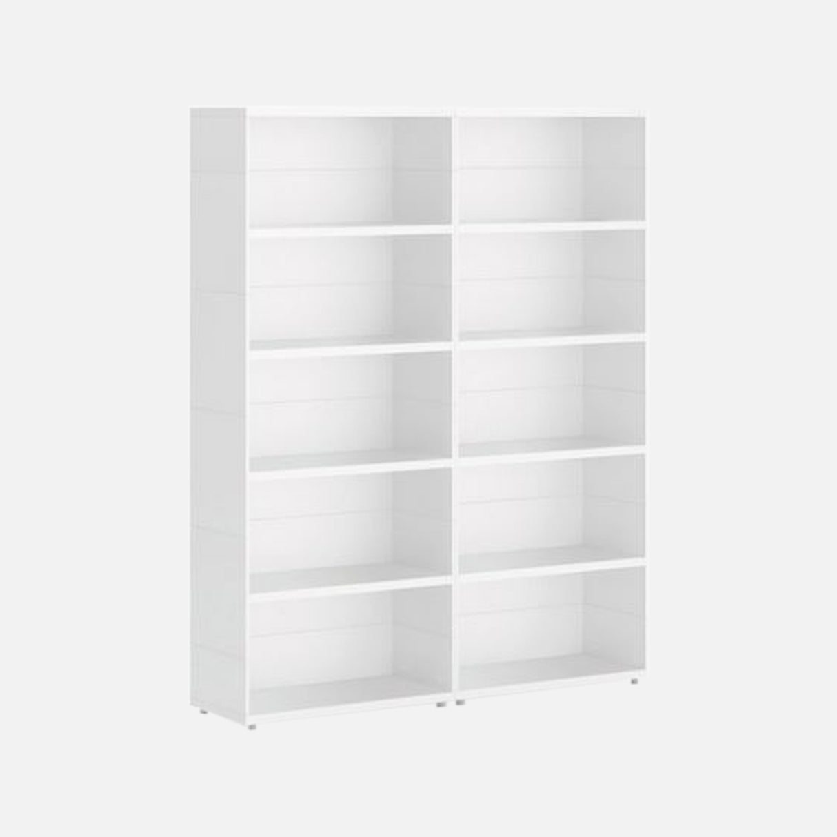 European Made Case Bookcase 2x5 Maxi White