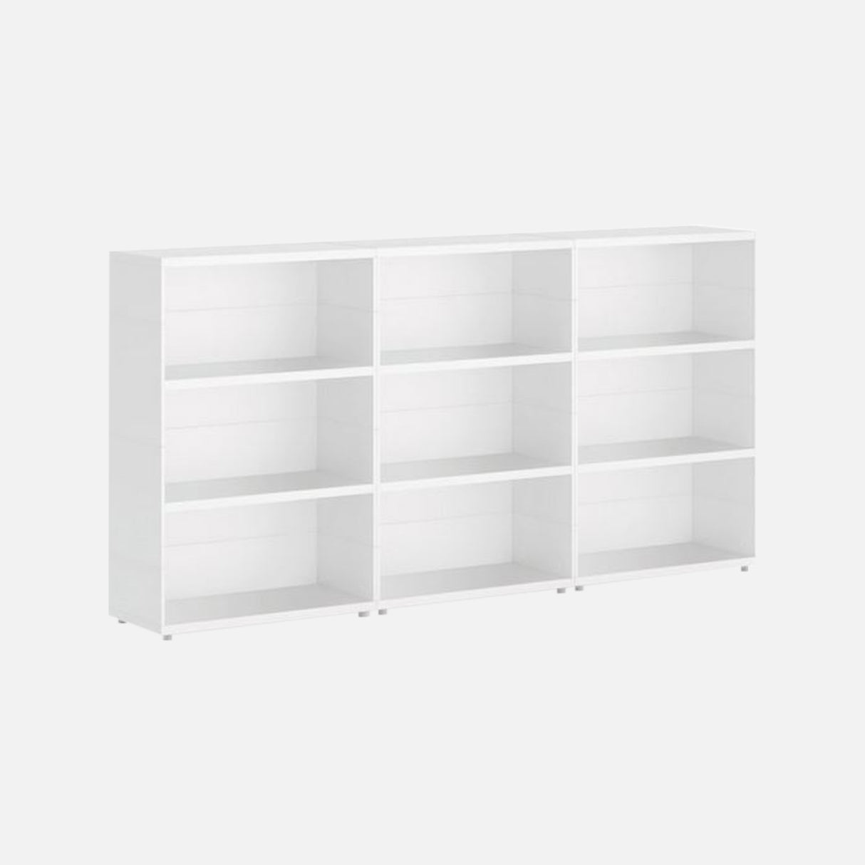 European Made Case Bookcase 3x3 Maxi White